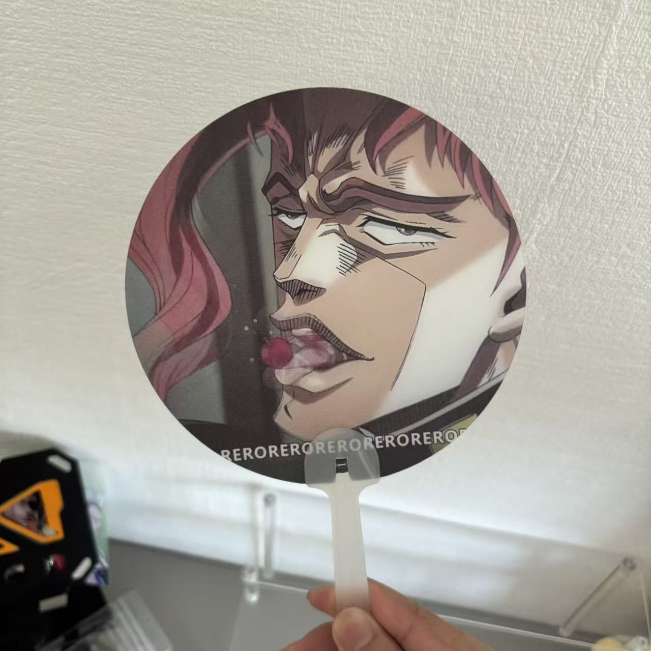 🍒Kakyoin Cherry Grid Fan