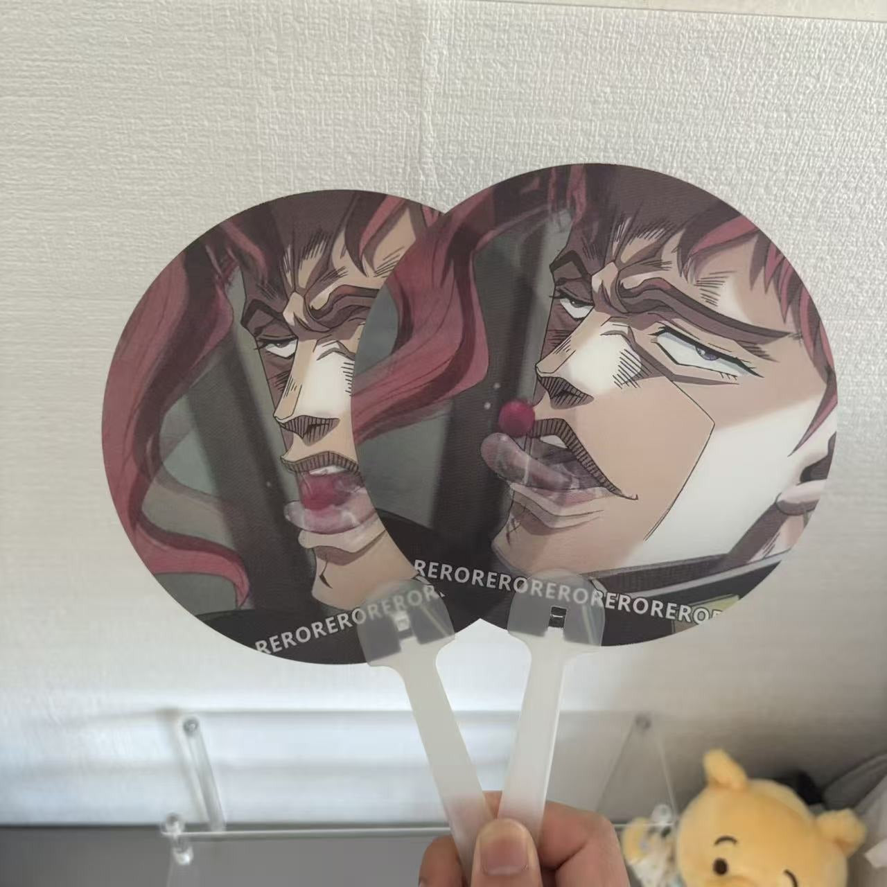 🍒Kakyoin Cherry Grid Fan